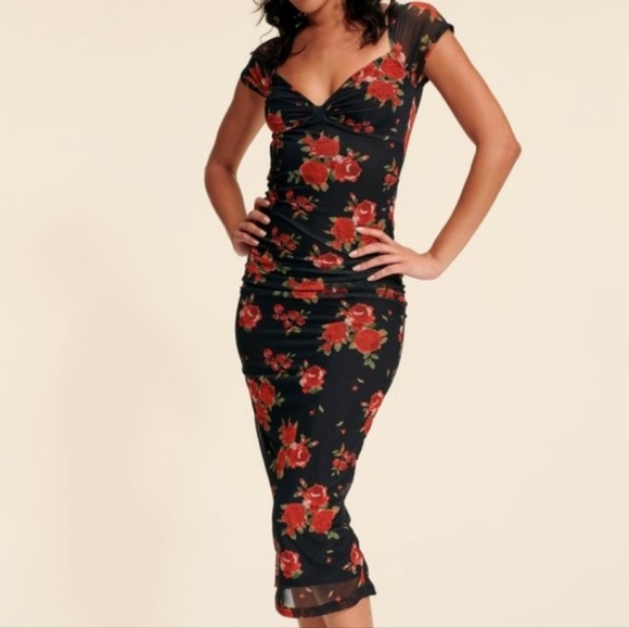 ROUJE LALY ANDALOU ROSES DRESS - Picture 4 of 12